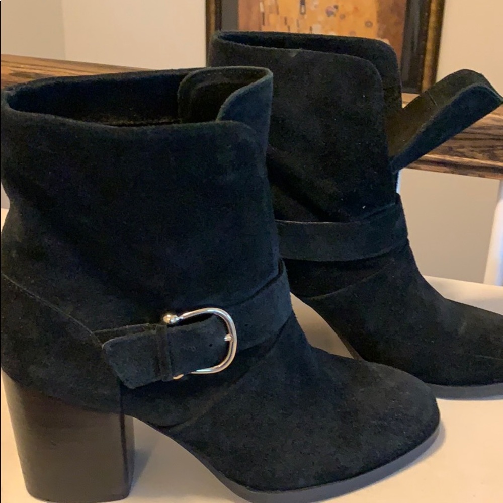 Black Suede ankle boots